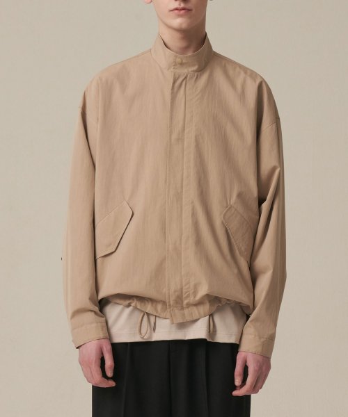 Короткая куртка-парка оверсайз_BEIGE