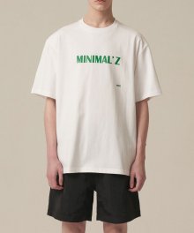 미니멀즈 오버핏 티셔츠_WHITE