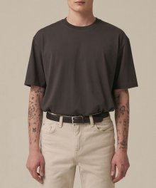 수피마 에센셜 티셔츠_CHARCOAL GREY