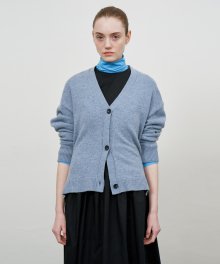 Cashmere wool cardigan (BLUE)