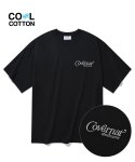 커버낫(COVERNAT) 스몰 애슬레틱 로고 티셔츠 블랙