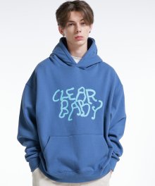 clear baby hoodie blue