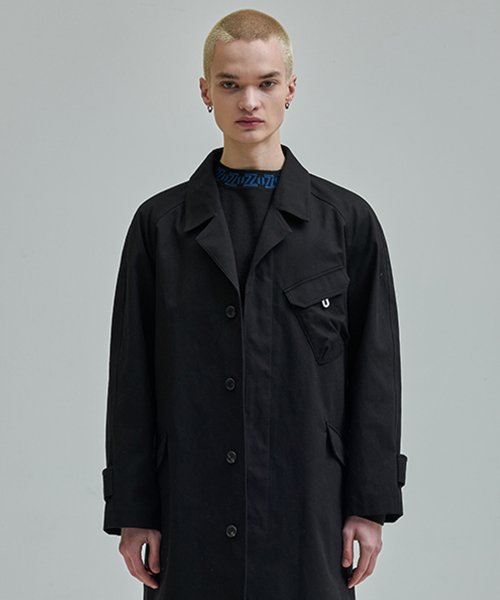Пальто с карманами — Black