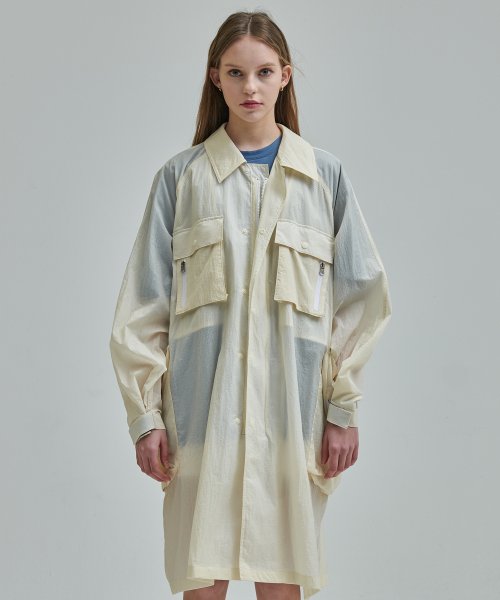 Легкое пальто с объемными карманами, Beige