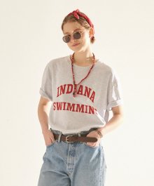 Indiana T-Shirts / WHITE MELANGE
