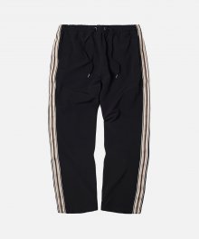 CLUSTER STRIPE TRACK PANTS _ BLACK