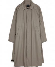 Balmacaan Trench Long Coat - Greyish Beige (FL-033)