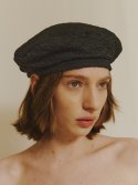 포에지담(POESIEDAME) [The shelter] Crinkle beret in black