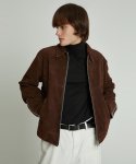 앤드로스(ANDROS) Minimal Jacket (Dark Brown)