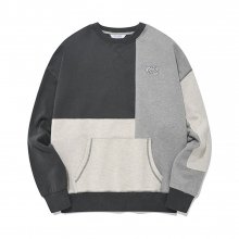 Patchwork MTM Pullover/Grey
