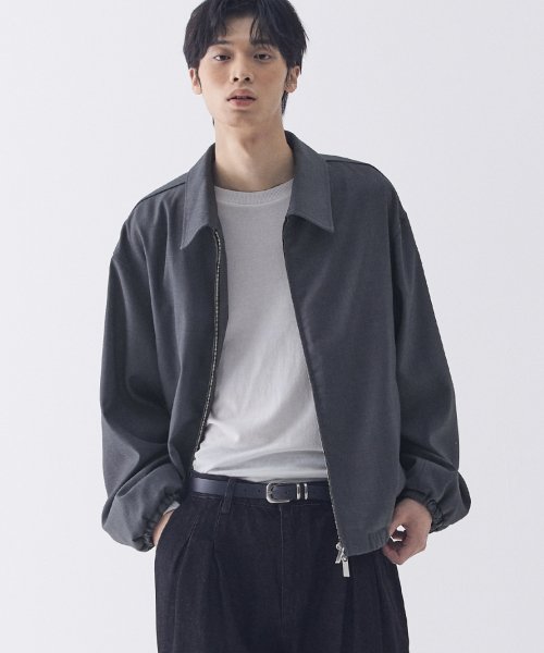 MUSINSA | ガーメントレーベル Minimal Drizzler Jacket - Charcoal