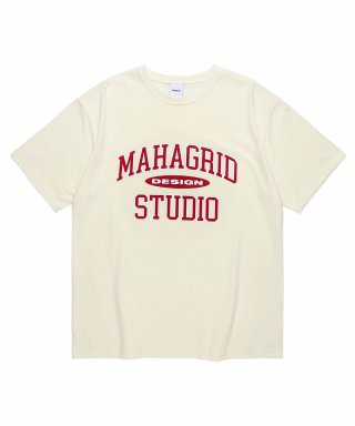 마하그리드(MAHAGRID) COLLEGE LOGO TEE CREAM(MG2BSMT536A) 상품 이미지