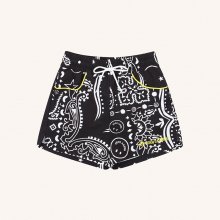 W PAISLEY MIX PRINT LIGHT-WEIGHT SHORTS