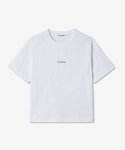 아크네 스튜디오(ACNE STUDIOS) 여성 로고 반소매 티셔츠 - 옵틱 화이트 / AL0135183