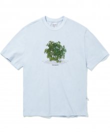 TREE 그래픽 티셔츠_스카이블루