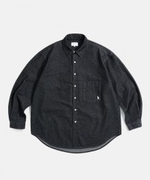 Denim Over Shirts (Long Length) Washed Black
