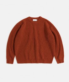 Miller Knit Sweater Burnt Orange