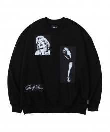 MM Nylon Patched Sweatshirt [BLACK]
