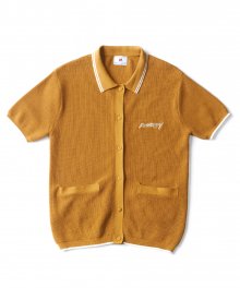 SUN CITY BUTTON DOWN KNIT (COOKIE YELLOW)