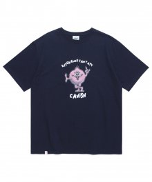 FUZZY SS TEE NAVY(CV2CMUT503A)