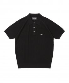 SN-Knit PK Shirts Black