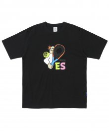 Tennis Tee Black