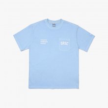 DRSC 가먼트 다잉 포켓 반팔티셔츠 LIGHT BLUE