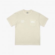 DRSC 가먼트 다잉 포켓 반팔티셔츠 LIGHT KHAKI