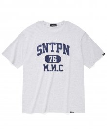 SP SNTPN 로고 티셔츠-애쉬 멜란지
