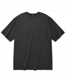 SP 오버 핏 베이직 포켓 티셔츠-블랙