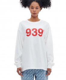 939 LOGO LONG SLEEVE (WHITE)