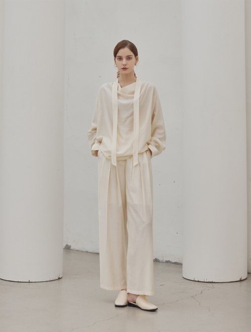 Henna banding широкий pants_IVORY