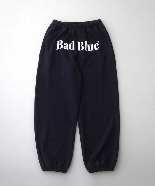 【韓国BAD BLUE バッドブルー】Logo Sweat Pants White/Navy 韓国BAD BLUE バッドブルー】Logo Sweat Pants White/Navy ボトムス