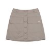 Big Pocket A-Line Skirt_Beige