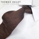 토마스 베일리(THOMAS VAILEY) 실크 지퍼/자동 넥타이-우드 브라운 8cm
