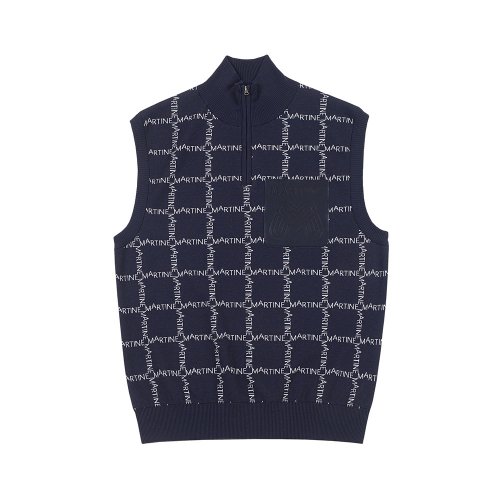 Half Zip-up Vest_Navy (Men)