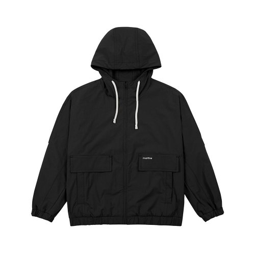 Loose Fit Hoody Jacket_Black (Men)
