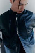 애니타임로릭(ANYTIME LOREAK) French Marigold Leather jacket-Black