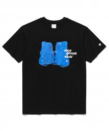 3D 구미 베어 & 로고 티셔츠_블랙(NG2CMUT528A)