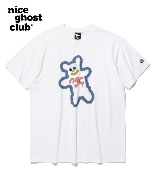 나이스고스트클럽(NICEGHOSTCLUB) SPRAY PRINT TEE_WHITE(NG2DMUT503A) - 사이즈 & 후기 | 무신사