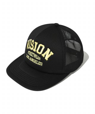 비전스트릿웨어(VISION STREETWEAR) VSW Arch Trucker Cap Black 상품 이미지