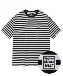VSW Frame Stripe T-Shirts Black