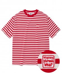 VSW Frame Stripe T-Shirts Red