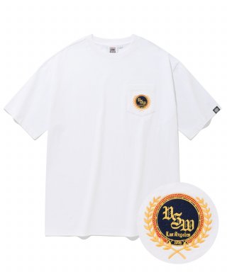 비전스트릿웨어(VISION STREETWEAR) VSW Emblem T-Shirts White 상품 이미지