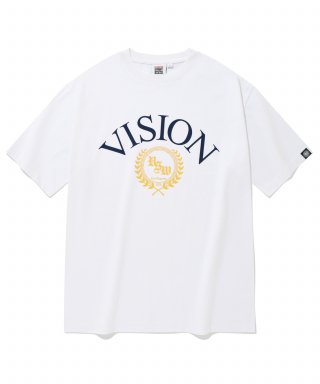 비전스트릿웨어(VISION STREETWEAR) VSW Arch Emblem T-Shirts White 상품 이미지