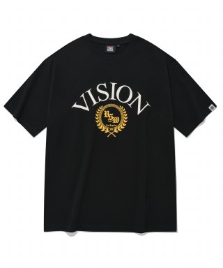 비전스트릿웨어(VISION STREETWEAR) VSW Arch Emblem T-Shirts Black 상품 이미지