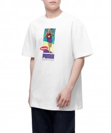 푸마Ⅹ버터굿즈 그래픽 반소매 티셔츠 - 화이트 / 534058-52