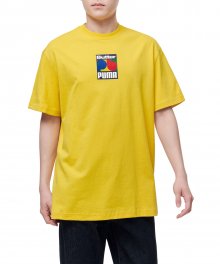 푸마Ⅹ버터굿즈 그래픽 반소매 티셔츠 - 옐로우 / 534058-85