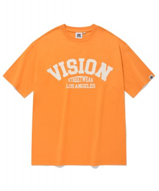 비전스트릿웨어(VISION STREETWEAR) VSW Arch Logo T-Shirts Orange 상품 이미지