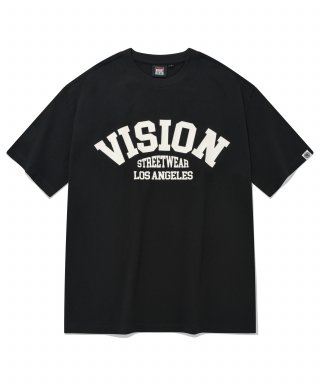 비전스트릿웨어(VISION STREETWEAR) VSW Arch Logo T-Shirts Black 상품 이미지